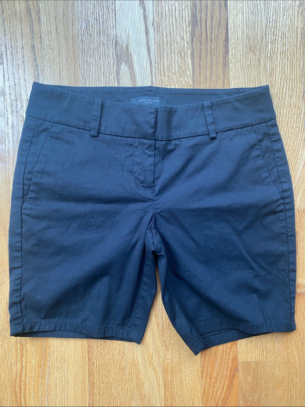 Ann Taylor Black Women's Chino Bermuda Shorts